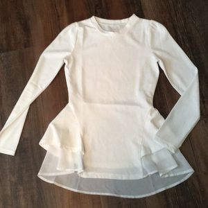 Small cream flowy top!